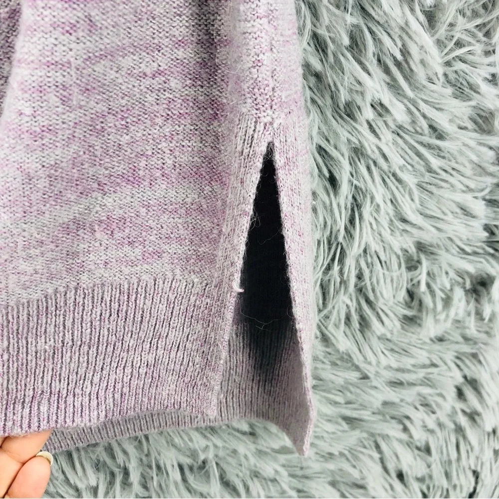 Lou & Grey Sweater Womens Alpaca Wool Blend Small Purple Long Soft Lightweight